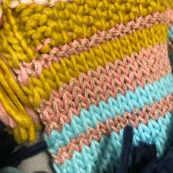 altar’d State multicolored Pom Pom scarf - Picture 4 of 9